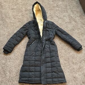 UpWest Charcoal Puffer Jacket with Soft Cream Interior
